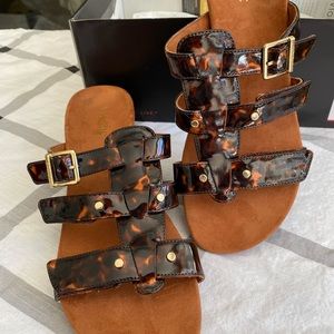 Vionic Radia Tortoise Triple-Strap Sandals, 10M